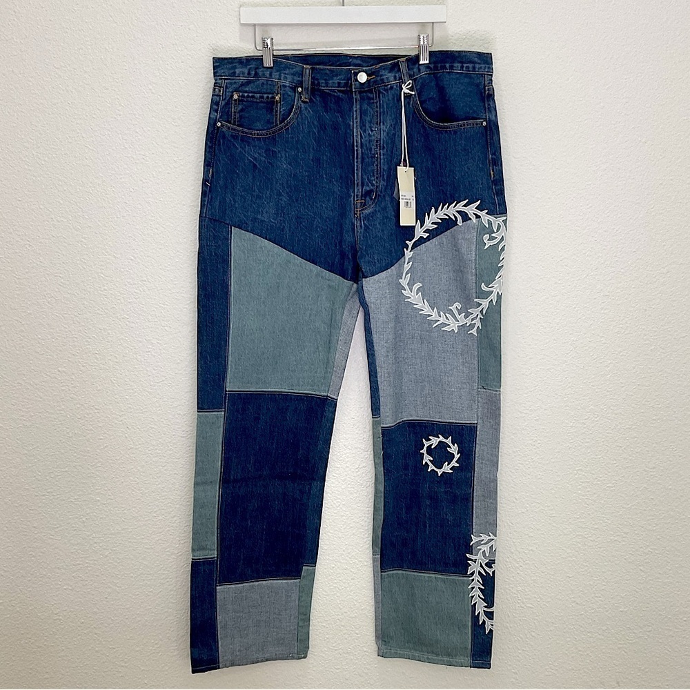 PLUS NWT MNML Patchwork Style Jeans - Picture 1 of 6